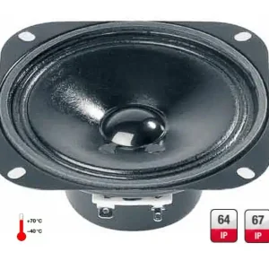 102x102mm Breitbandlautsprecher 30Watt 8Ohm IP65 IP67 R10SC magnetisch geschirmt Rabatt