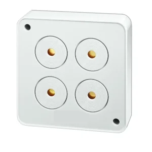 Markenprodukt 12V Sirene 12V 9-15Vdc 4-fach Piezo bis 120dB Signalgeber Alarmgeber
