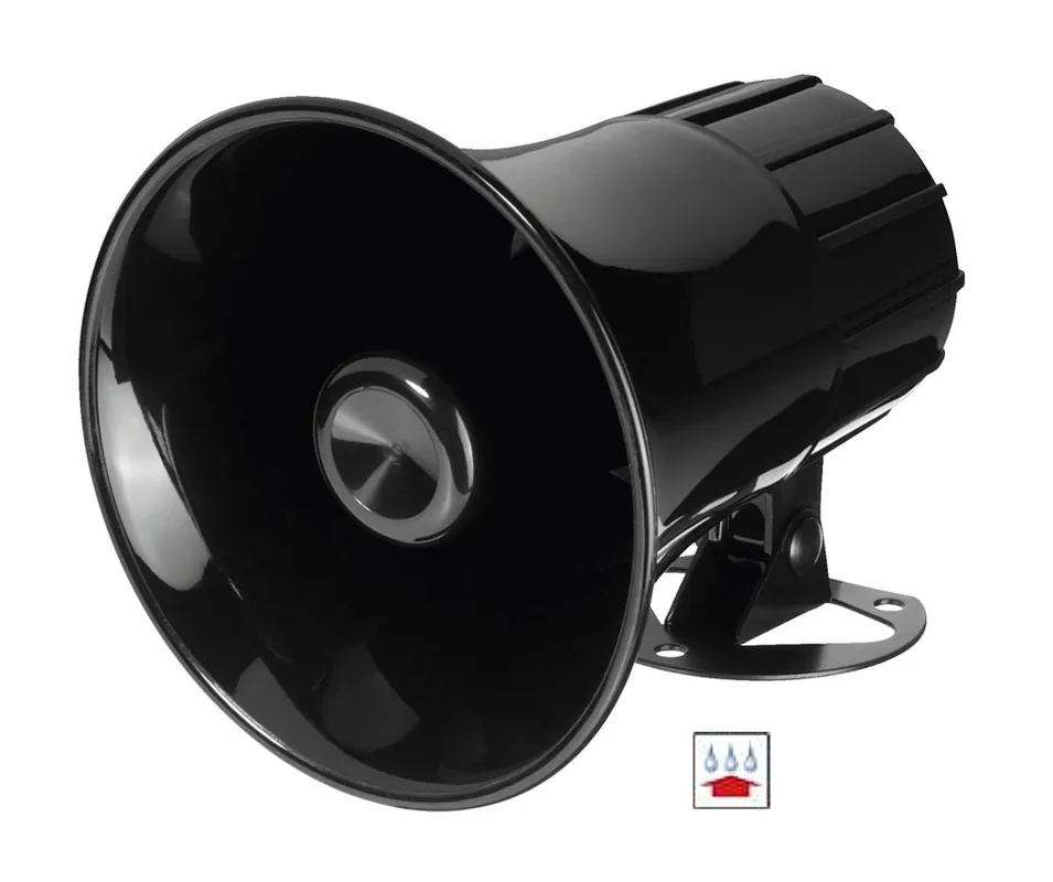 12V Sirene Hornsirene 12W extrem laute Sirene 110dB Signalgeber Alarmgeber Indoor Outdoor Großhandel