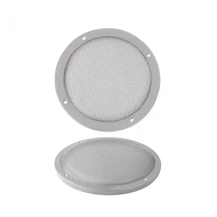 17cm Lautsprecherabdeckung 174mm Silber 6-6,5zoll Gitter Rund Schnäppchen