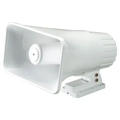 Top-Seller 12V Sirene Hornsirene 15W extrem laute Sirene 110dB Signalgeber Alarmgeber Indoor Outdoor