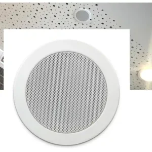 Top-Angebot 135mm Deckenlautsprecher CM4T 30W 16ohm mit 100V 6W Übertrager Reinweiss