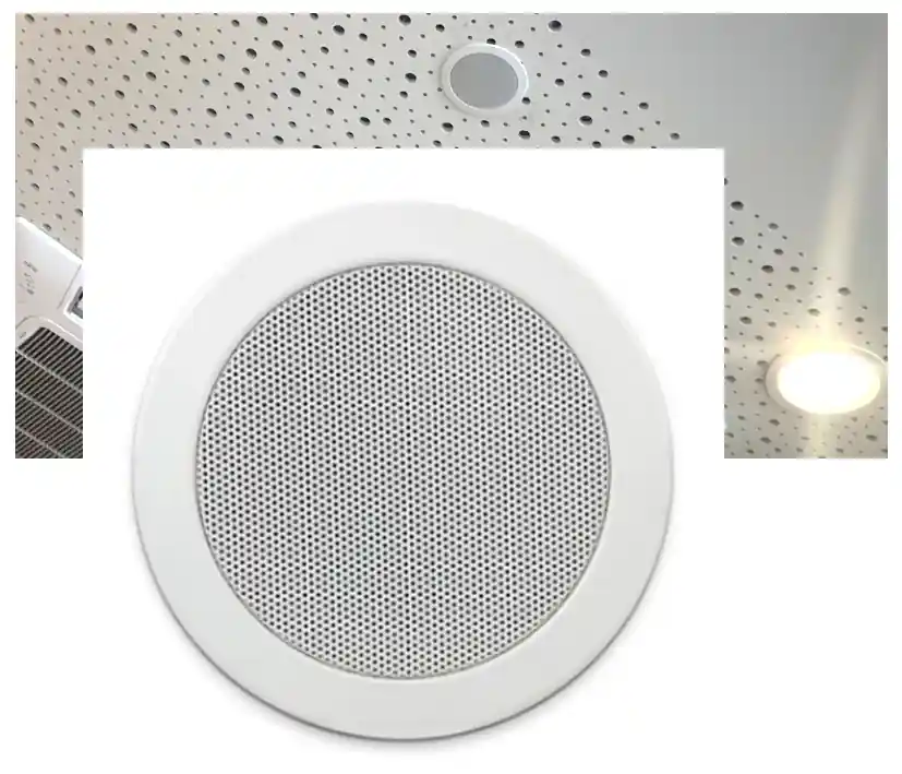 Top-Angebot 135mm Deckenlautsprecher CM4T 30W 16ohm mit 100V 6W Übertrager Reinweiss
