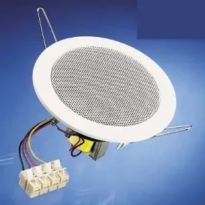 135mm ELA Deckenlautsprecher 15W 8ohm IP54 mit 100V 6W ELA Trafo DL10 Weiss Preis Gesenkt
