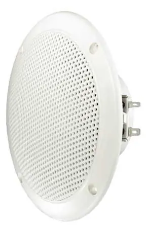 Zertifiziert 150mm Einbaulautsprecher 60W 4ohm IP65 feuchtefest wasserfest Weiss Einbautiefe nur 41mm