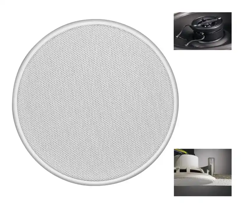 Kostenloser Versand 196mm Deckenlautsprecher 50W 8ohm 2wege HiFi UP14/2 Edelstahl Marine Wasserfest Outdoor Weiss