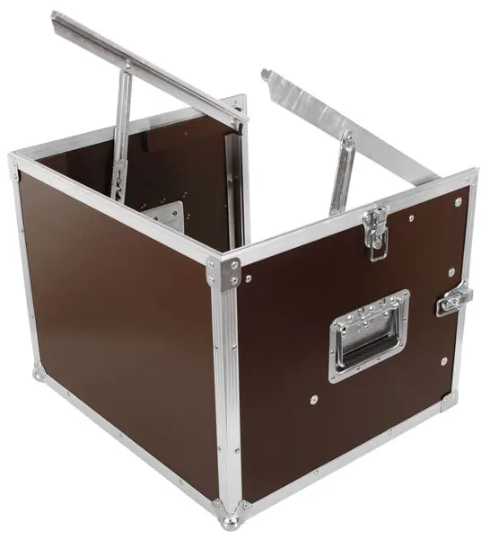 Markenprodukt 19zoll Rack Transportrack Winkelrack L-Deckel 8HE mit Aufsteller