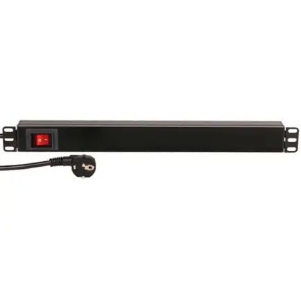 Preiswert 19zoll Steckdose 8-fach Steckdosenleiste mit Netzschalter 250V 16A Racksteckdose