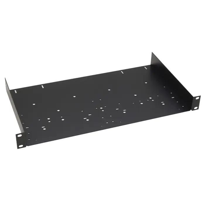 Neu Im Sortiment 19zoll Trägereinschub 1HE T=250mm mit Bohrungen Fachboden