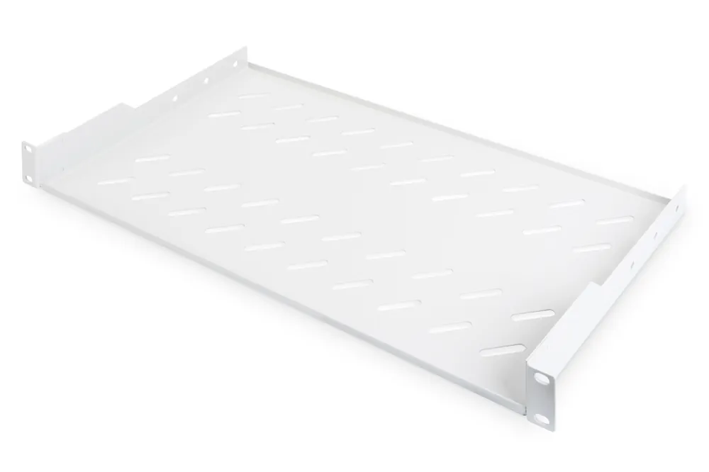 1HE 19zoll Trägereinschub T=250mm Fachboden Grau mit Lochung Tragkraft 15Kg Mega-Angebot