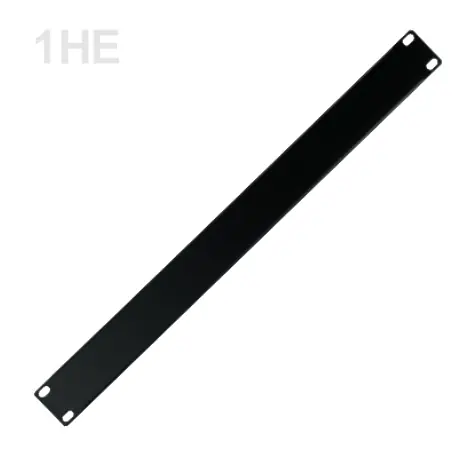 1HE Blende 19zoll Rackblende Stahl 483x44mm Schwarz Limited Edition