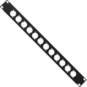 Gratis Versand 1HE Blende Rackblenblende mit 12x D-Type Bohrungen