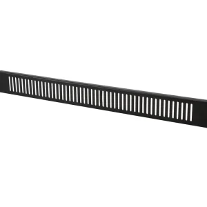 Bestpreis 1HE Rackblende Lüftungblende Stahl Schwarz