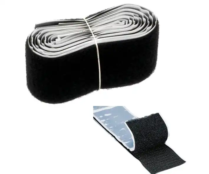 1m Klettband 50mm breit Schwarz Sichere Zahlung