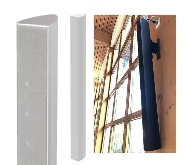Gleich Bestellen 1m Tonsäule 106cm 240W ELA 100V und 8-Ohm KYRA12-W Weiss Indoor
