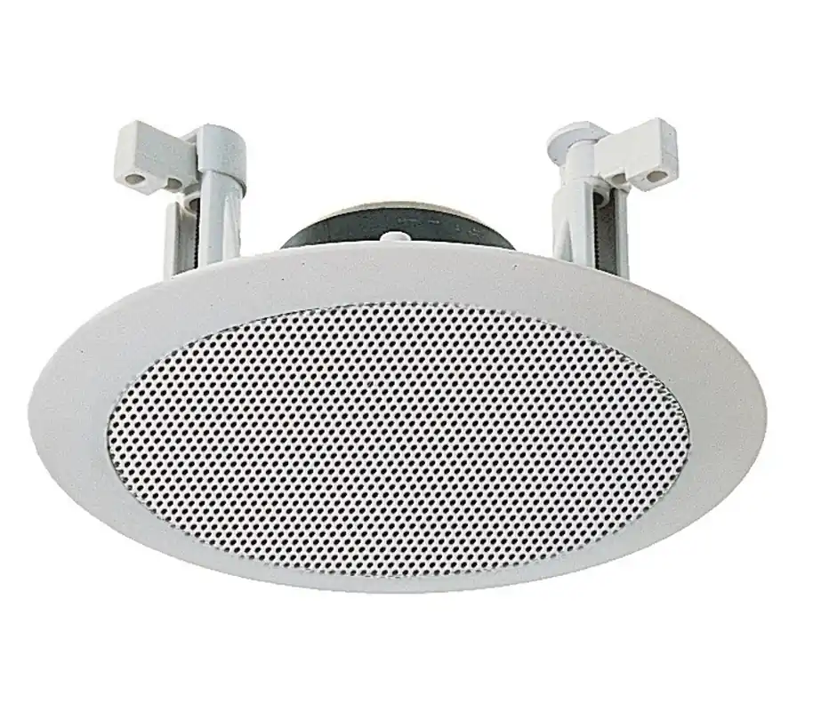 Weltweiter Versand 200mm ELA Deckenlautsprecher 25W 8ohm mit 100V 6W ELA Trafo Weiss Dualcone mit Hochtonkegel