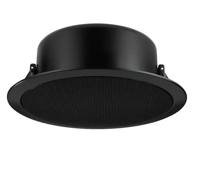 264mm ELA Deckenlautsprecher Schwarz 20W 8ohm mit 100V 10W ELA Trafo und Feuerschutztopf EDL11TW Heute Kaufen