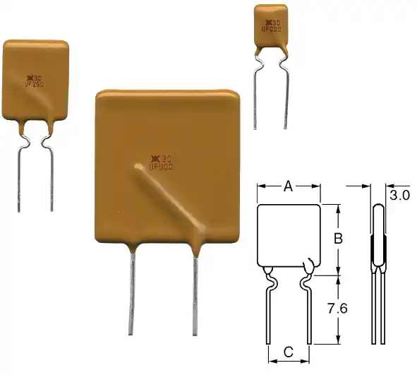 3,7A Polyfuse Polyswitch 3750mA Schutzelement SELBSTRÜCKSTELLENDE SICHERUNG Zertifiziert