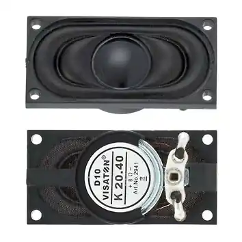 40mm Lautsprecher 40x20mm 8Ohm 2W IP64 Kleinlautsprecher Geld-Zurück-Garantie