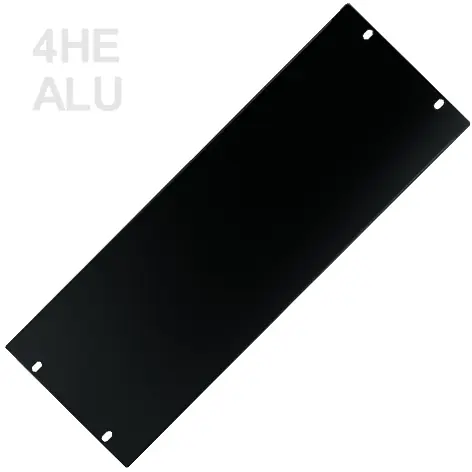 4HE Blende Rackblende 2mm ALU 483x176mm Schwarz Preiswert
