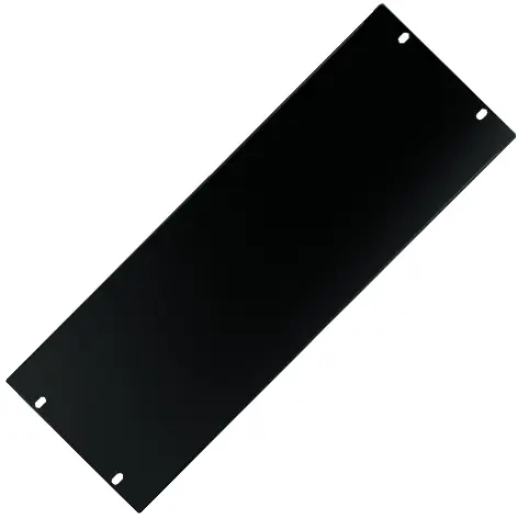 Bestseller 4HE Blende Rackblende Stahl 483x176mm Schwarz