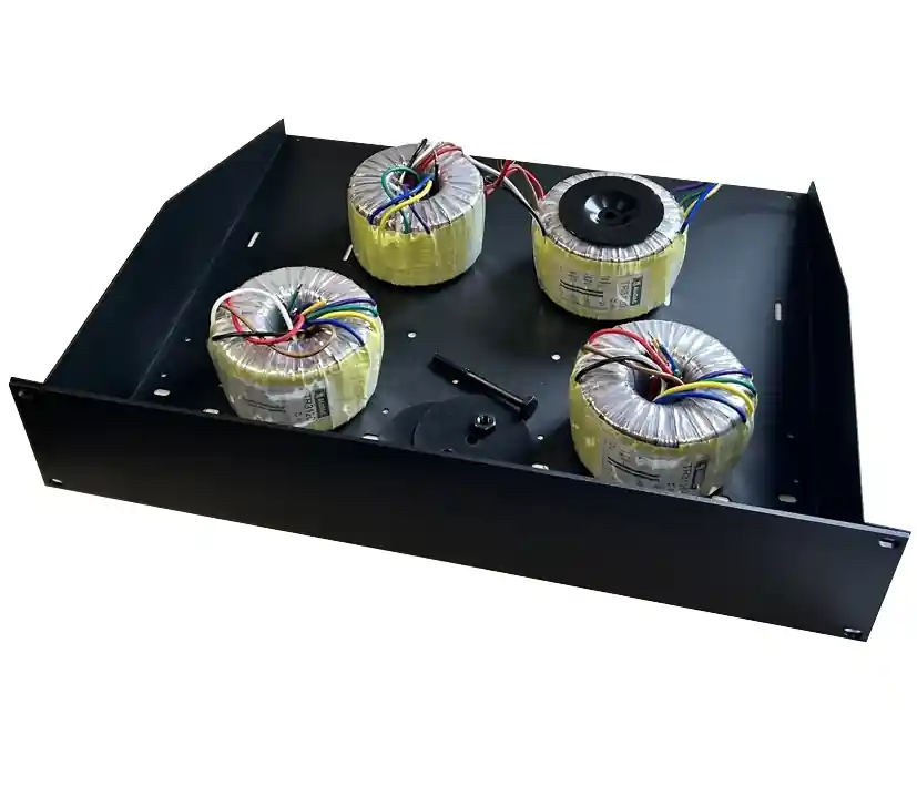 Top-Preis 4x ELA Trafo im 19zoll Gehäuse In 4-8R Out 4x120W RMS 100V Rinkerntrafos als Bausatz
