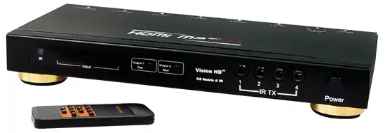 4x2 HDMI Matrix 4x2 HDMI Umschalter 4x In auf 2x Out HDMI Matrix und Fernbedienung Abverkauf