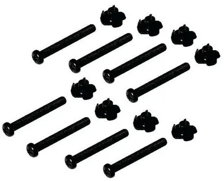 8-er Satz M4 Einschlagmutter mit 8x40mm Schrauben Gratis Versand