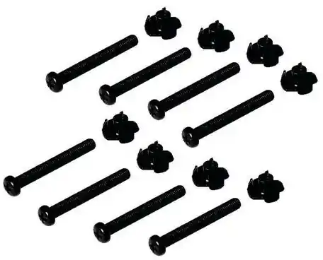 8-er Satz M5 Einschlagmutter mit 8x40mm Schrauben Highlight