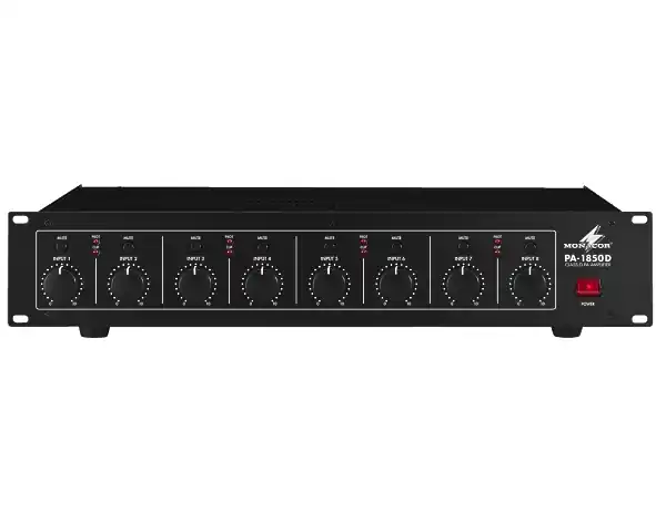 Direktkauf 8Kanal ELA Verstärker PA1850D 8x80W 4-8ohm und 100Volt digital Class-D Lüfterlos