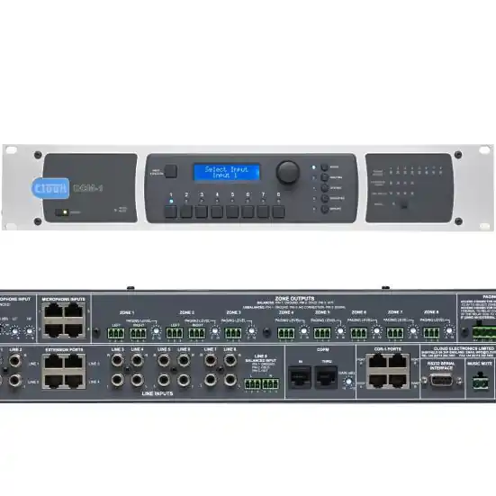 Geld-Zurück-Garantie 8x8 Audio Matrix Multiroom Steuergerät DCM1e mit RJ45 Ethernet-Port