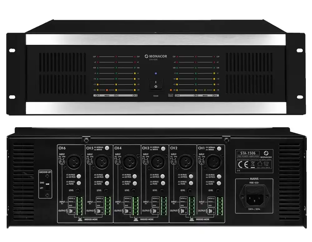 6Kanal Verstärker mit 6x200W = 1200W STA-1506 Multiroom Abverkauf