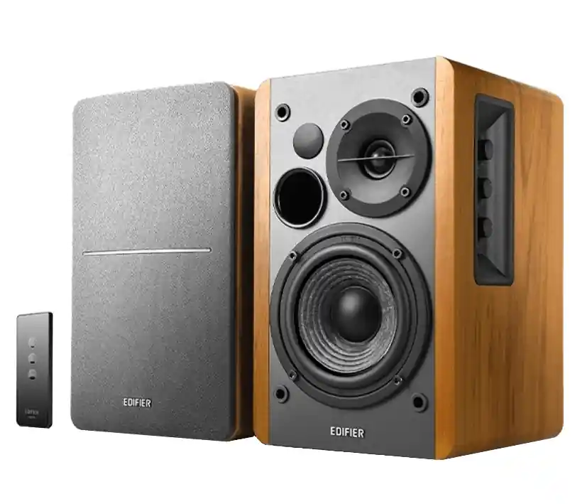 Aktiv Lautsprecher 120W Holzgehäuse Cinch Fernbedienung abnehmbare Front RT1280 Bestseller