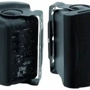 Geld-Zurück-Garantie Aktiv Lautsprecher 2x80W Wandmontage mit Montagebügel M50A Schwarz