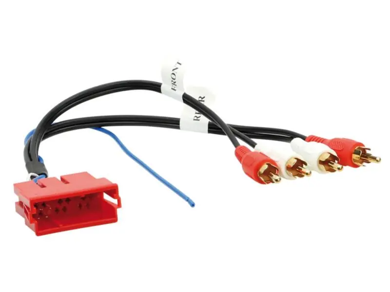 AUDI Autoradio Adapter AUDI A3 A4 A6 A8 TT von 20pol auf 4xCinchstecker Ausverkauf