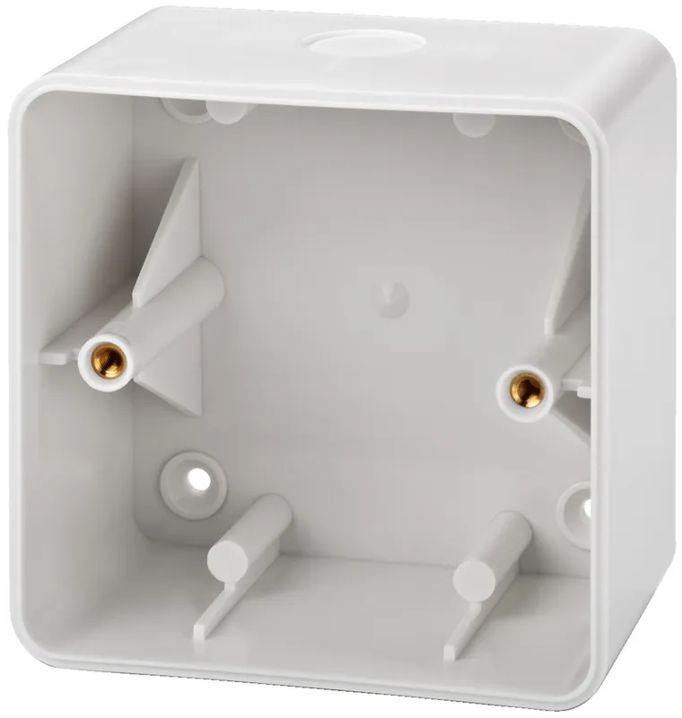 Aufputzrahmen 85x85mm Weiss oben 80x80mm Top-Qualität