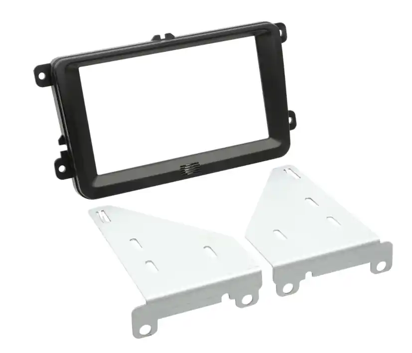 Autoradio 2DIN Radio Blende Doppel-DIN Radio-Halterung VW Seat Skoda Caddy Leon Toledo Saisonangebot