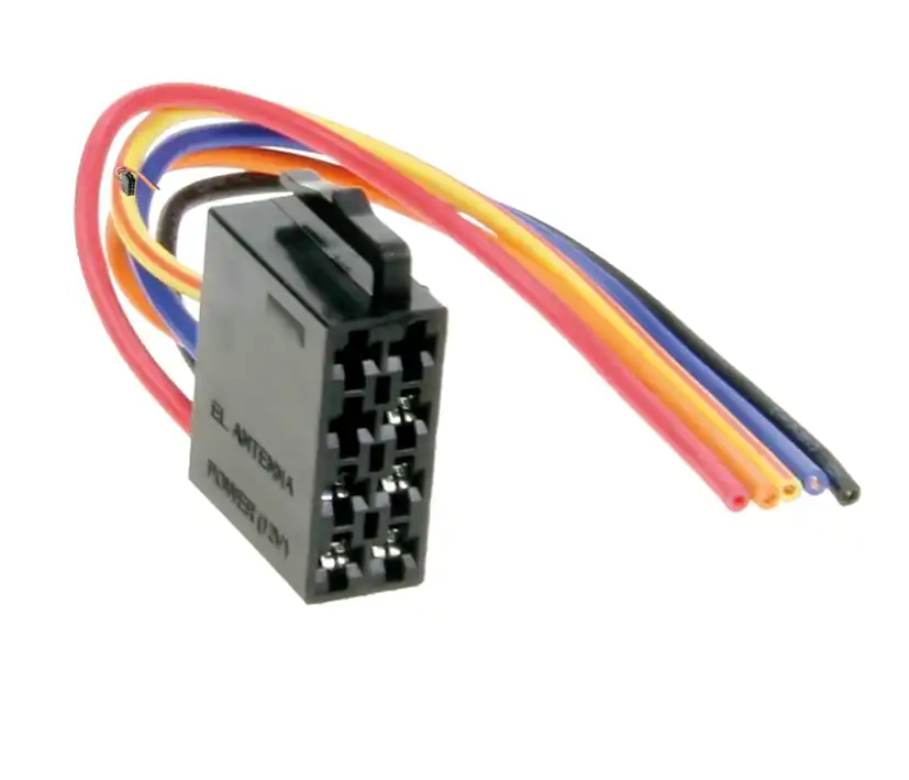 Neue Ware Autoradioadapter DIN ISO Buchse 12V Stromversorgung für Autoradio