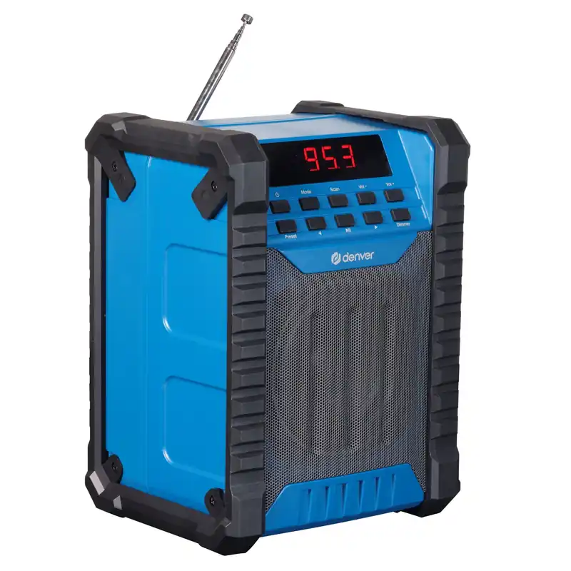 Baustellenradio Outdoor Musikanlage mit Akku Radio Bluetooth USB-C mit 100Watt Musikleistung Kostenfreie Lieferung