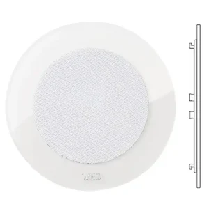 Blende Abdeckung Acrylglas Weiss Rund für MR240 Lautsprecher AGBW R240W Abverkauf
