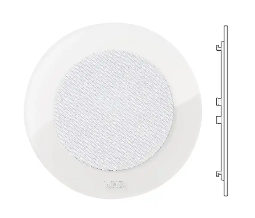 Blende Abdeckung Acrylglas Weiss Rund für MR240 Lautsprecher AGBW R240W Abverkauf