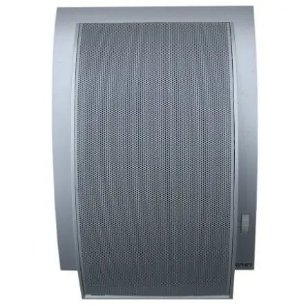 Design Wandlautsprecher mit Regler 10W mit ELA Trafo 312x210mm Silber Neu Im Sortiment