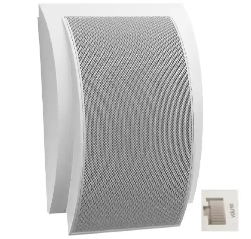 Gratis Versand Design Wandlautsprecher mit Regler 10W mit ELA Trafo 312x210mm Weiss