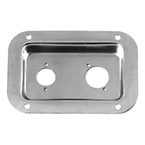 Einbauschale Metall Stahl für 2x D-Type Armaturen Aktuell