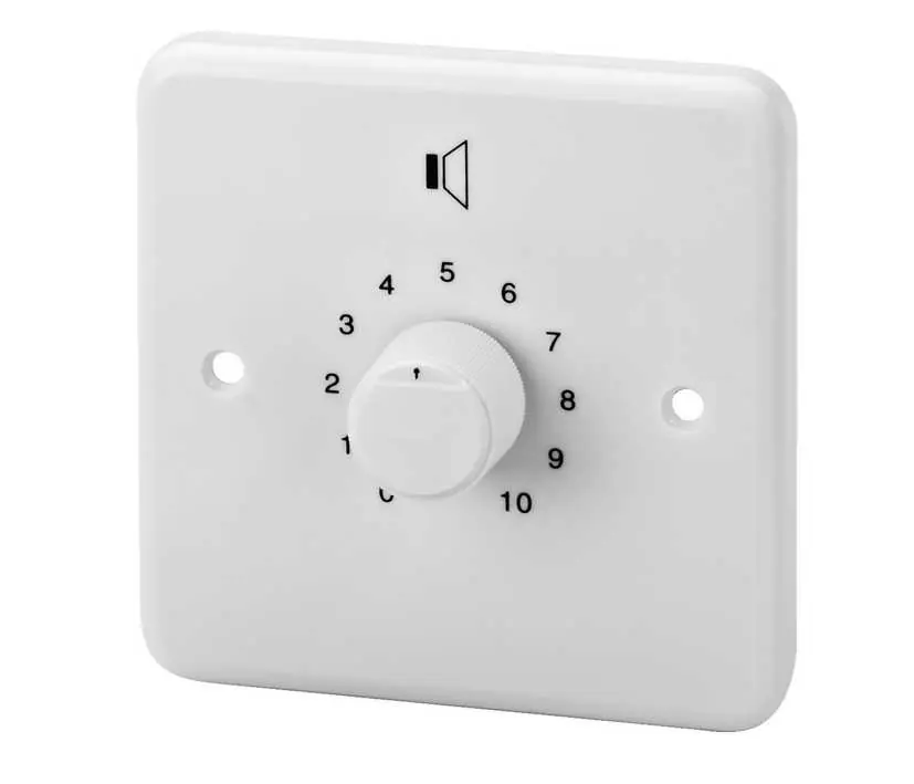 ELA 100V Lautstärkeregler UP 35W rms 70W Peak Weiss Abverkauf