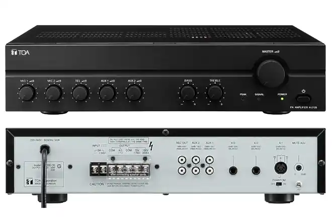 ELA Verstärker 180W A2120 230V+24V Ausgang 100V 4-8ohm 5-Eingänge Markenprodukt