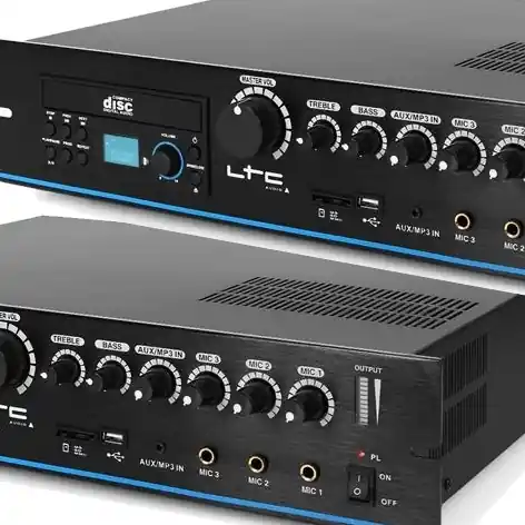 ELA Verstärker 210W Zentrale CD DVD MP3 USB 230V 24V 4-8Ohm 100V Meistverkauft