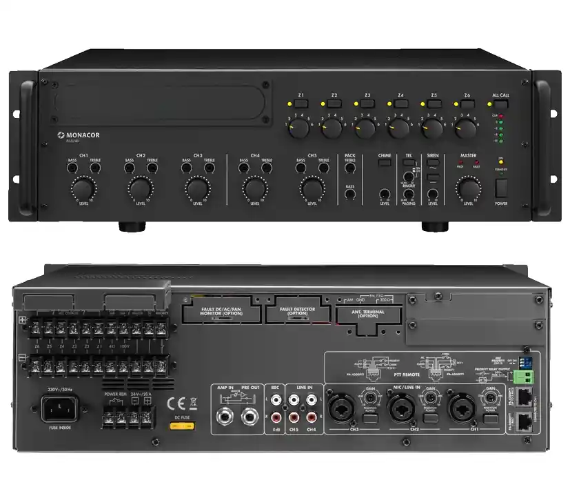 ELA Verstärker 320W 6-Zonen Regelung PA6240 100V ELA Zentrale mit 6Eingänge Preiswert