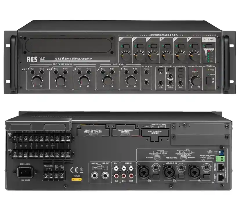 ELA Verstärker 320W 6-Zonen Regelung VLZ6240A 100V ELA Zentrale mit 6Eingänge Sonderangebot