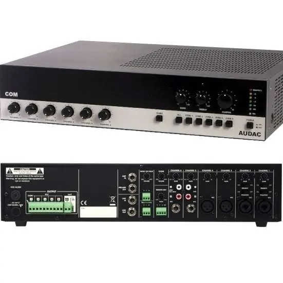 ELA Verstärker 360W 5-Zonen Schaltung 100V ELA Zentrale mit GONG und TEL-IN COM24 Neuheit